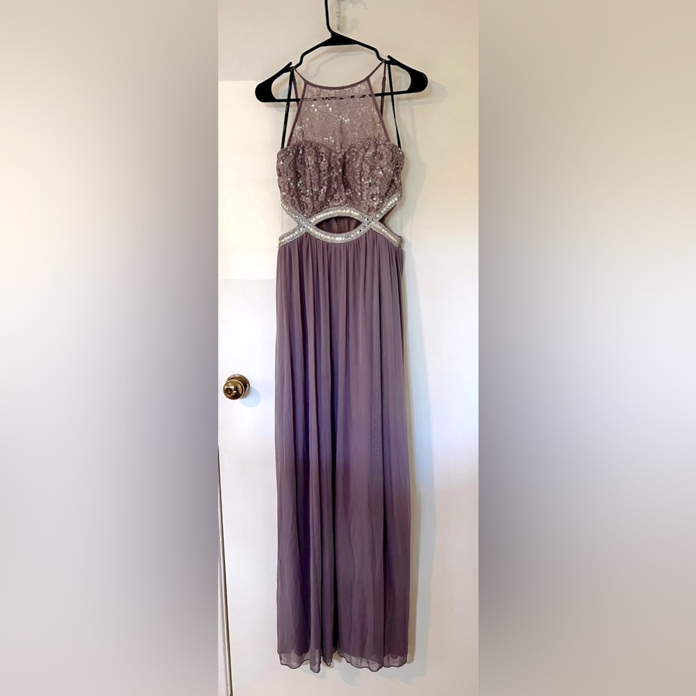 Speechless Lilac Lace Cut Out Sleeveless Dress Size 5 Juniors